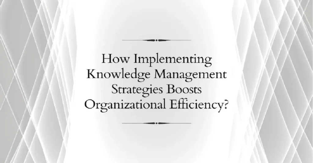 knowledge management strategies